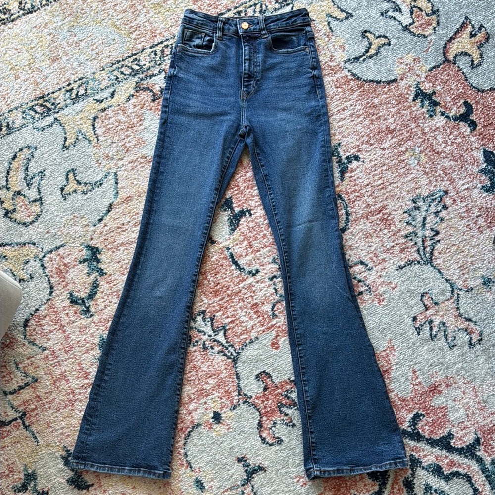 Zara Blue Flare Jeans